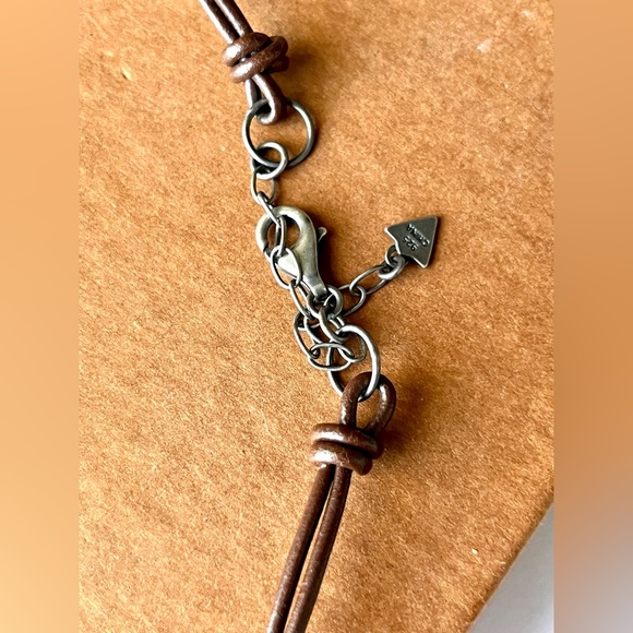 Retired Silpada Sterling Silver, Turquoise, & Tiger's Eye Beaded Layer Necklace - Picture 3 of 5